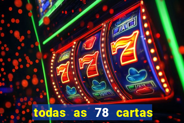 todas as 78 cartas do tarot